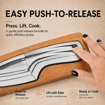 NestKnife Magnetic Knife Set | VG10 Steel & Space-Saving Nesting Design