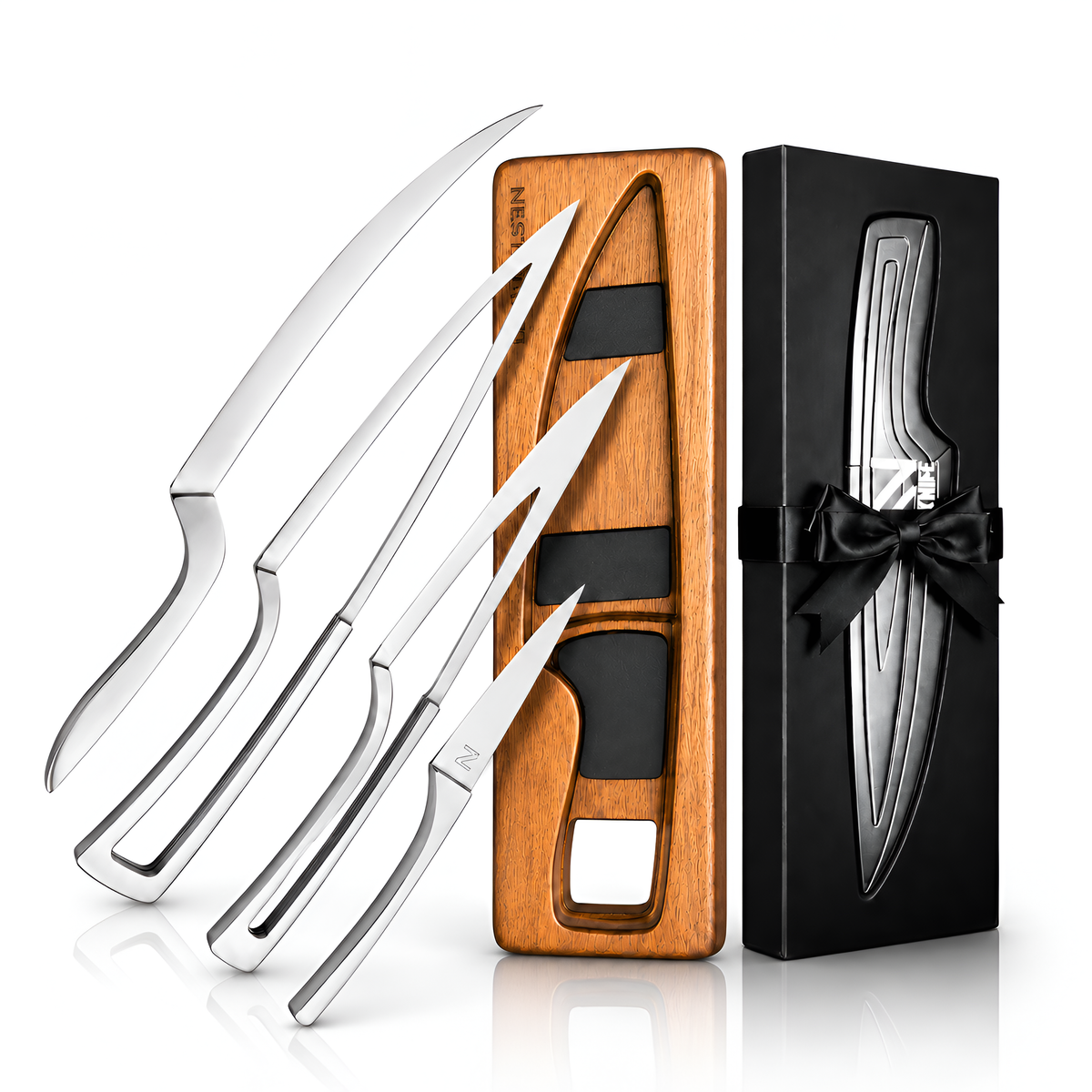 NestKnife Magnetic Knife Set | VG10 Steel & Space-Saving Nesting Design